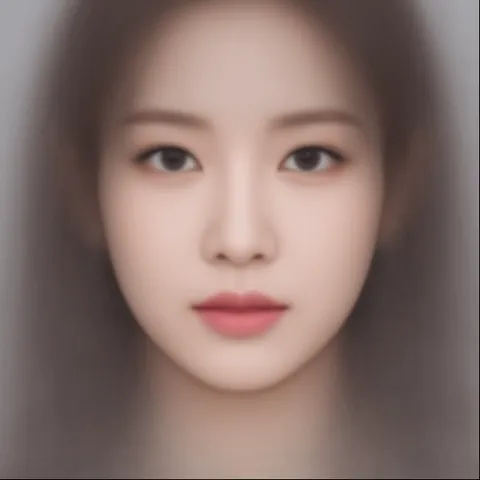 [OC] Average Face of a K-Pop Idol