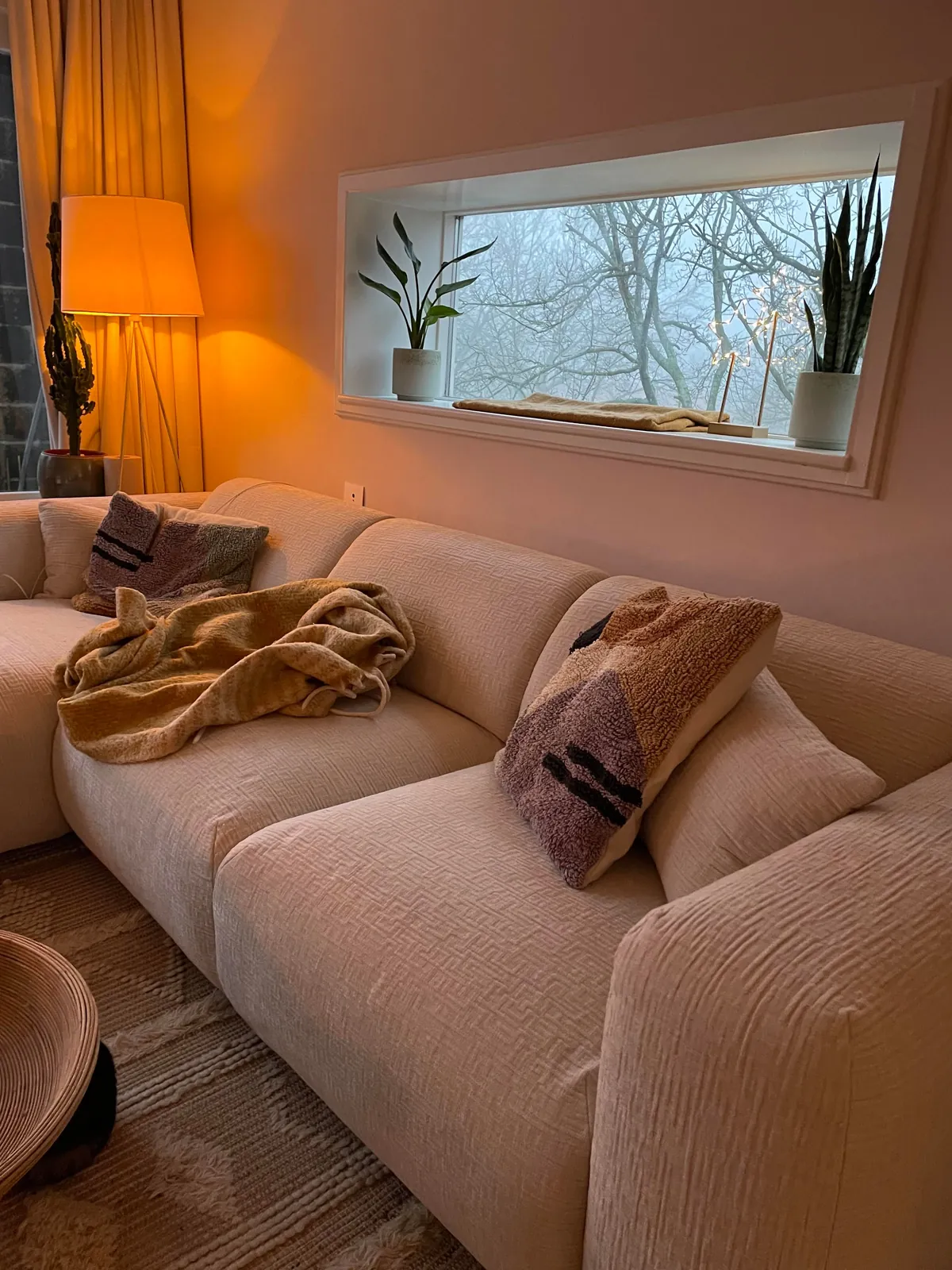 Living room of my apartment in December (The Netherlands)