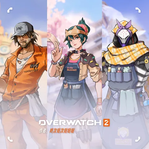 For the Chinese Skin contest, Cassidy and Kiriko also win first place along with Ramattra