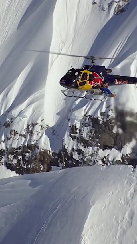 Travis Rice Heli Drop
