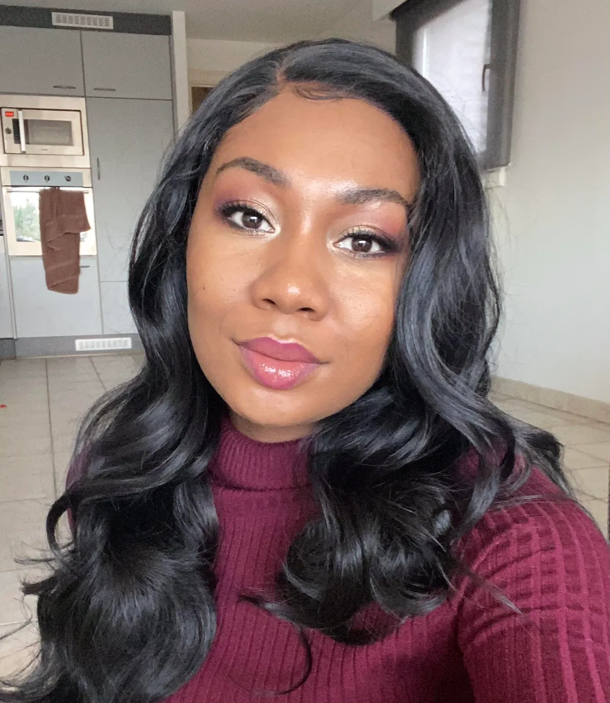 The makeup I wore to the living room today