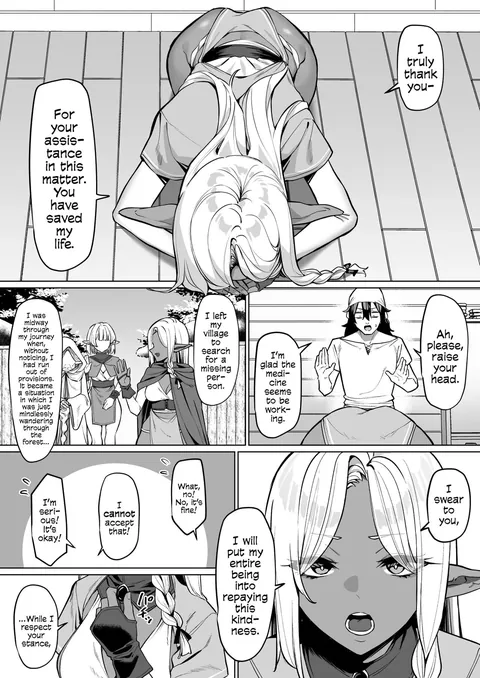 A Dark Elf Returned The Favour After I Saved Her