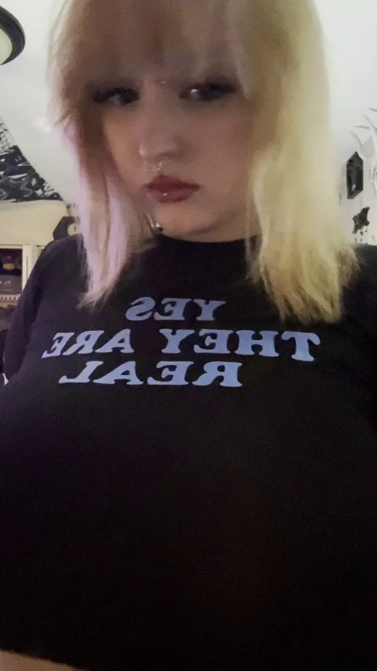 This shirt was never made for tits this big... guess I'll just have to let them spill out