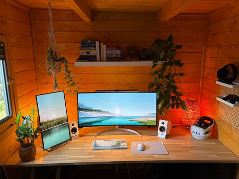 Built a cozy garden cabin as my work and hobby space 🪴