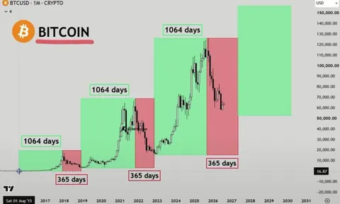 The 4-year cycle guys have circled October 2026. If Bitcoin really rhymes again, we’re ~50 days from the “bottom” 👀