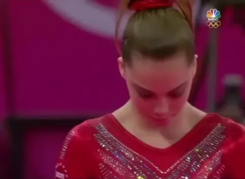 16-year-old McKayla Maroney with the near-perfect vault at the 2012 London Olympics.