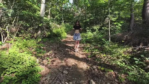 Have you seen anyone flash on a hiking trail before?