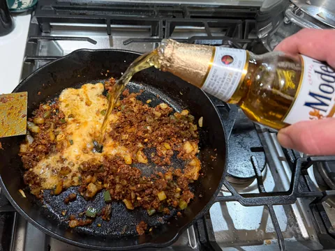 [homemade] chorizo, potato and eggs