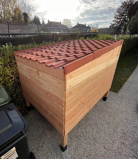 DIY outside bicycle storage