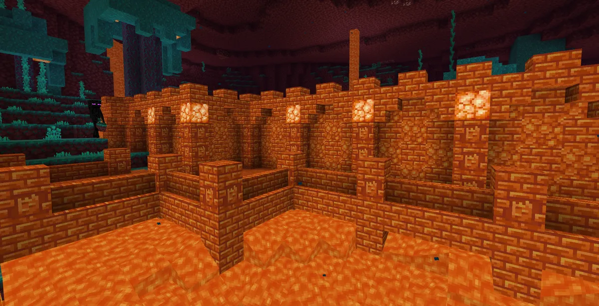 the new resin bricks look really good with lava!