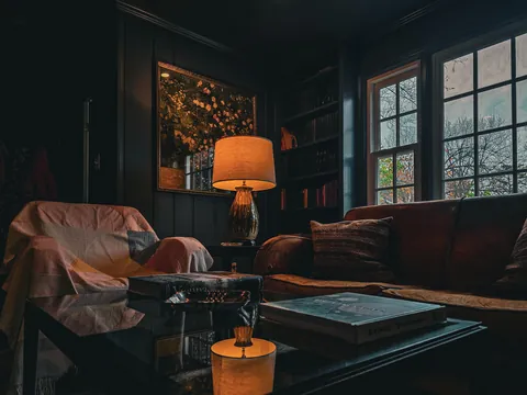 Our home library (+Living room built-ins)