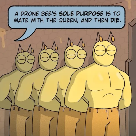 I was told this community might enjoy this Bee-themed comic I drew
