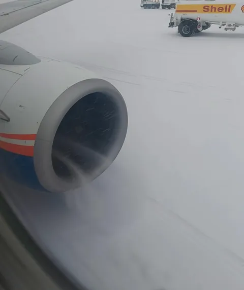 The way my plane's engine sucks the snow off of the ground.