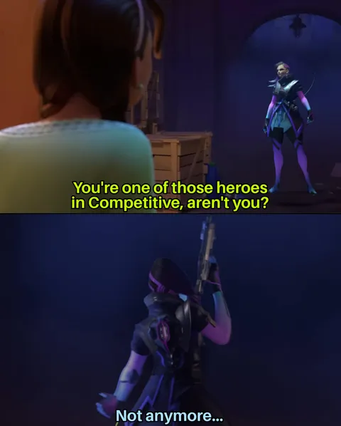 Sombra mains crying in a corner