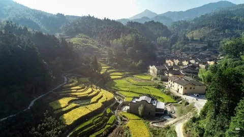 Xiadi paddy field bookstore. Xiadi village, Pingnan county, Fujian province, China