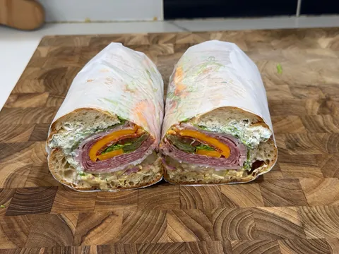 [homemade] sub sandwich.