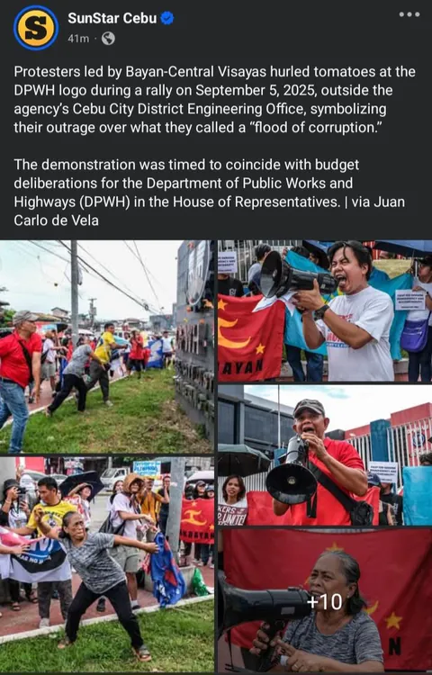 Sa Visayas din, angry protesters storm DPWH district office in Cebu