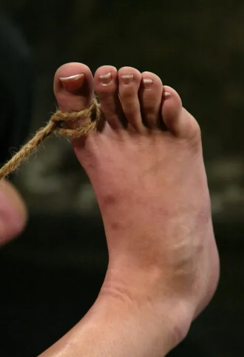 Hung up like a scarecrow