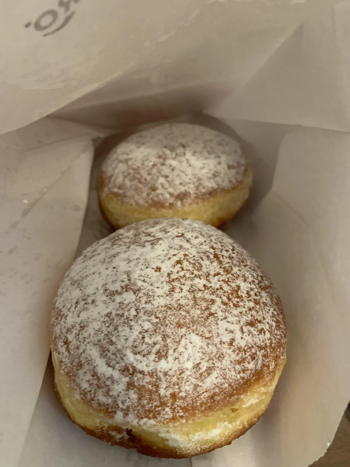 [I ate] Polish Bavarian crème pczakis (donuts).