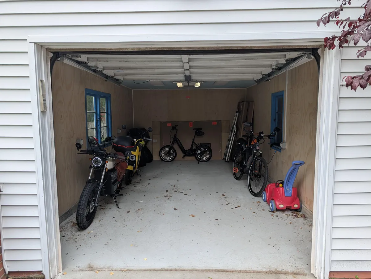 Completed my Tron-themed garage/workshop project