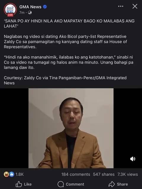 Pinangalanan na ni Zaldy Co si BBM at Martin