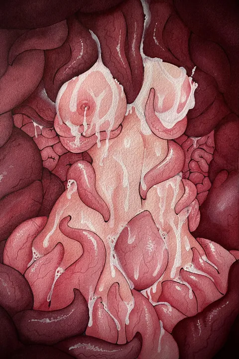 Trapped and played with (art by me)