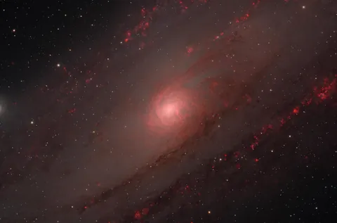 A Deep Look at Andromeda Galaxy's Core in LRGB+Ha
