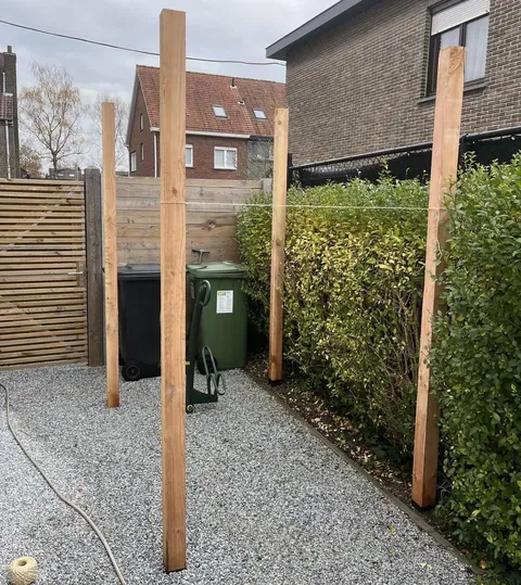 DIY outside bicycle storage