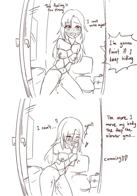 Yuki selfbondage gone wrong