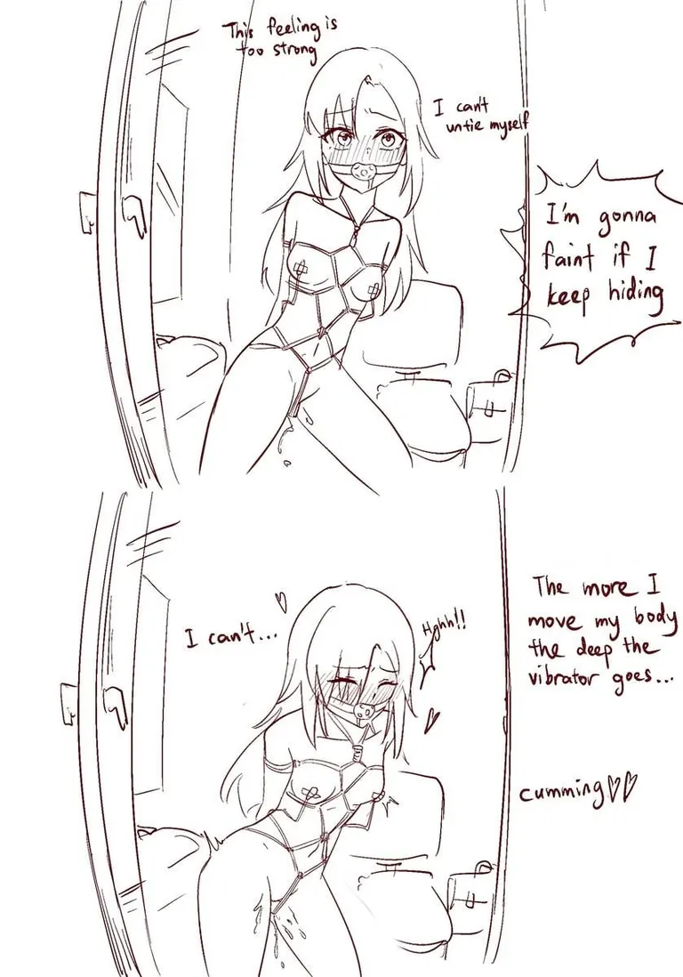 Yuki selfbondage gone wrong