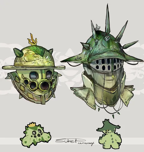 Pokémon Inspired Headgear Designs! [OC]