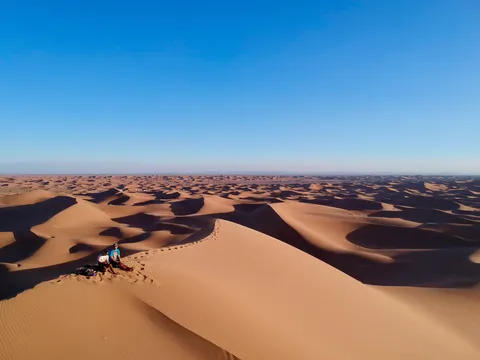 I accidentally smuggled my drone into Morocco. 6 days and 70 miles of trekking through the Sahara Desert to capture this in Chigaga, Morocco.