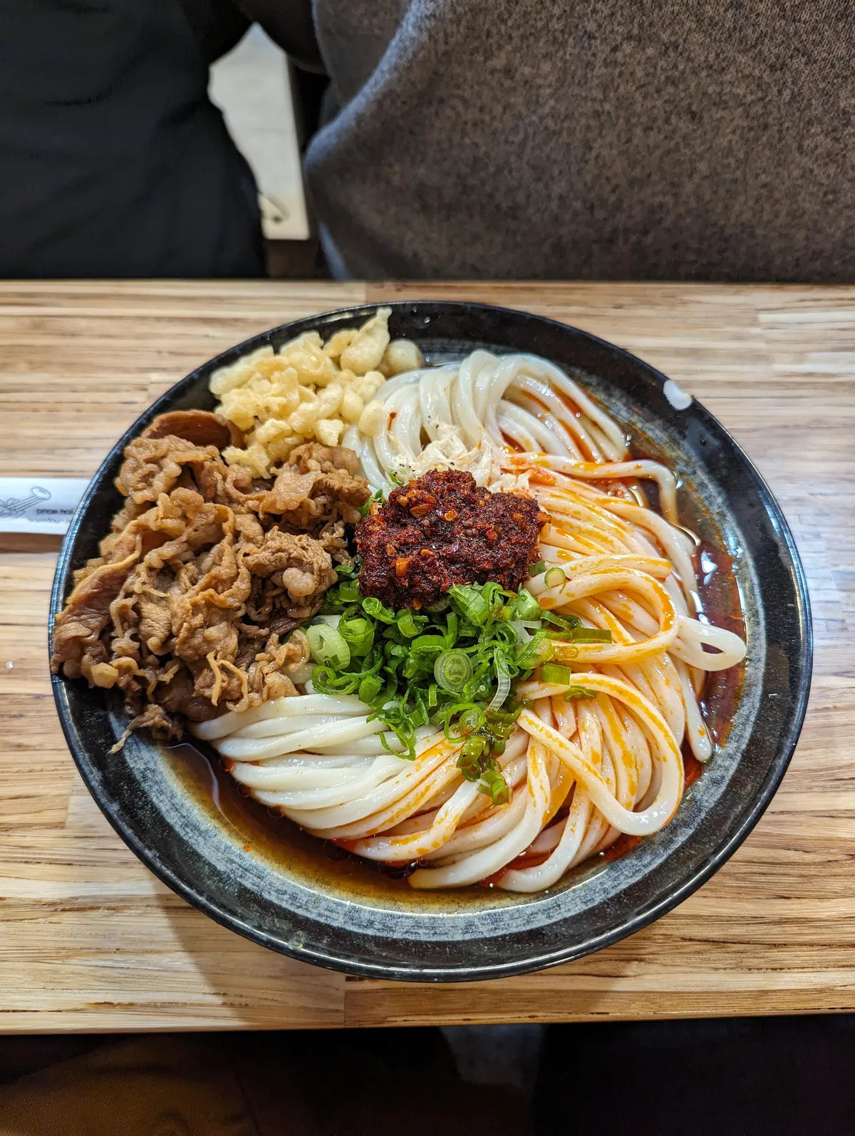 [I ate] udon noodles 