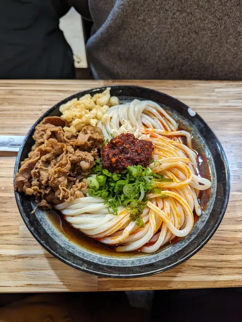 [I ate] udon noodles 