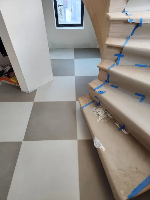 Wife and I Tiled the Foyer in our ADU Over the Holidays