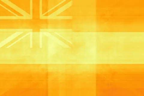 Arithmetic mean color field of all 249 ISO 3166-1 national flags (linear RGB average)