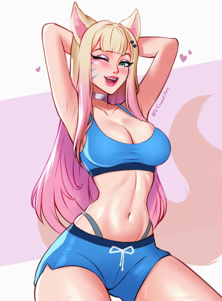 Ahri's new hairstyle (konomiarts)