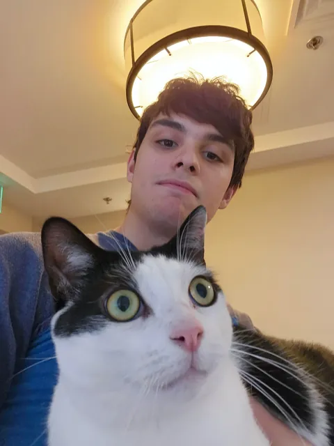 This is max, he is the cat of an old lady i deliver packages too. He is also incredibly friendly.