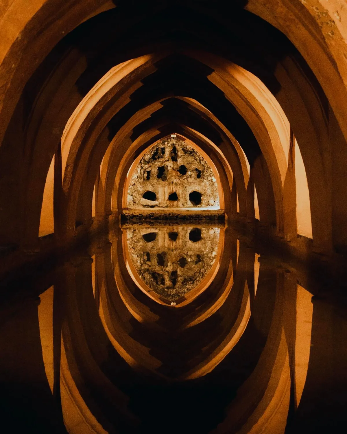 Rainy day in Alcazar, Seville