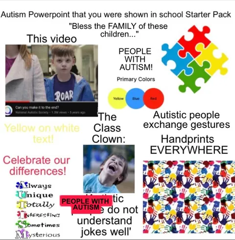 Ableist Autism PowerPoint in school Starter Pack
