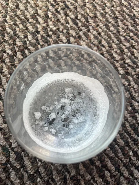 a few months ago i was thirsty &amp; decided to just get water from my bathroom faucet rather than walk to the kitchen. i left it in a drawer, forgot about it and just found it like this… wtf???