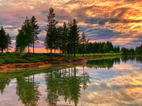 Sunset in Swedish-Lappland [2048x1536][OC]