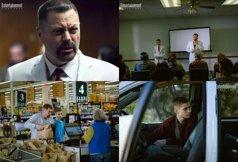 First Images of Nick Offerman &amp; Jacob Tremblay in 'Sovereign' - A father and son who identify as Sovereign Citizens, a group of anti-government extremists, find themselves in a standoff with a chief of police that sets off a manhunt.