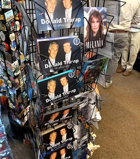 The souvenir carousel at the Trump Tower gift shop (non-OC)