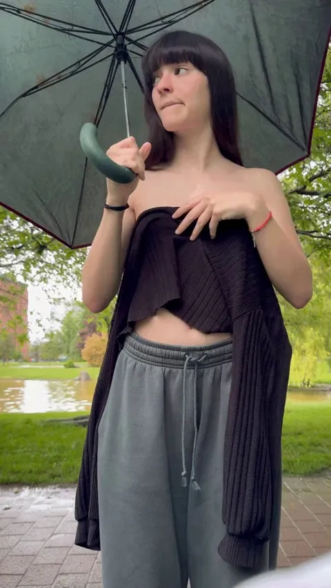 I felt inspired by the rain and decided to go for a walk… and this is what happened