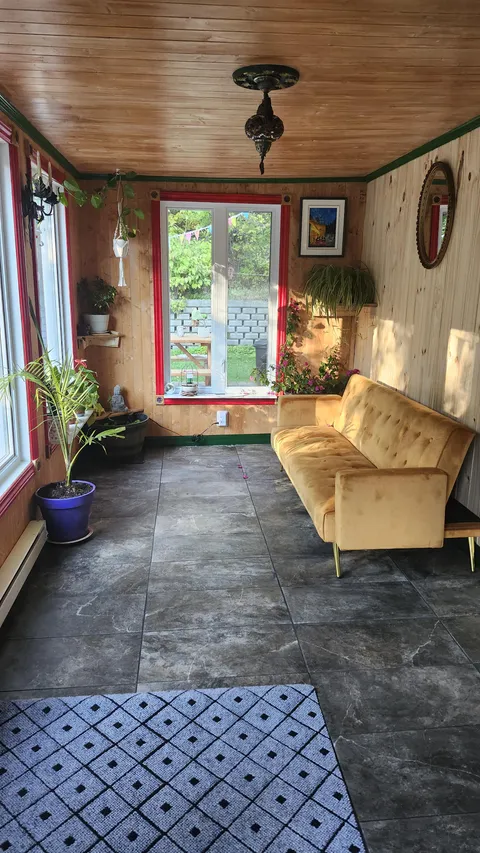 My husband and I renovated our entrance ourselves. 