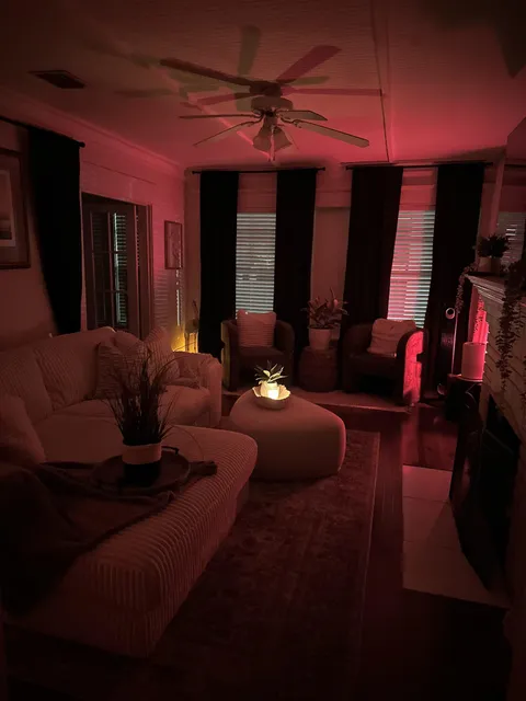 My living room when the lights go out