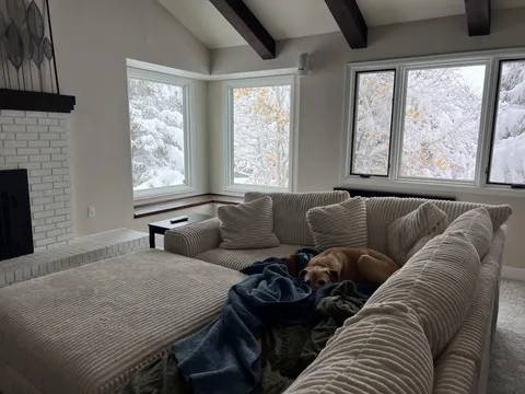 Cozy on a snow day. Still coming down and it’s lovely to watch out the windows. 
