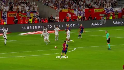 Alternate angle of Pedri's goal against Real Madrid