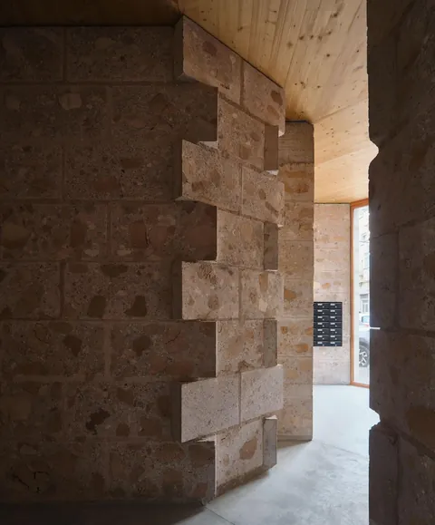 Social Housing in Mallorca, Spain made of local stone- Harquitectes (2021-2022)